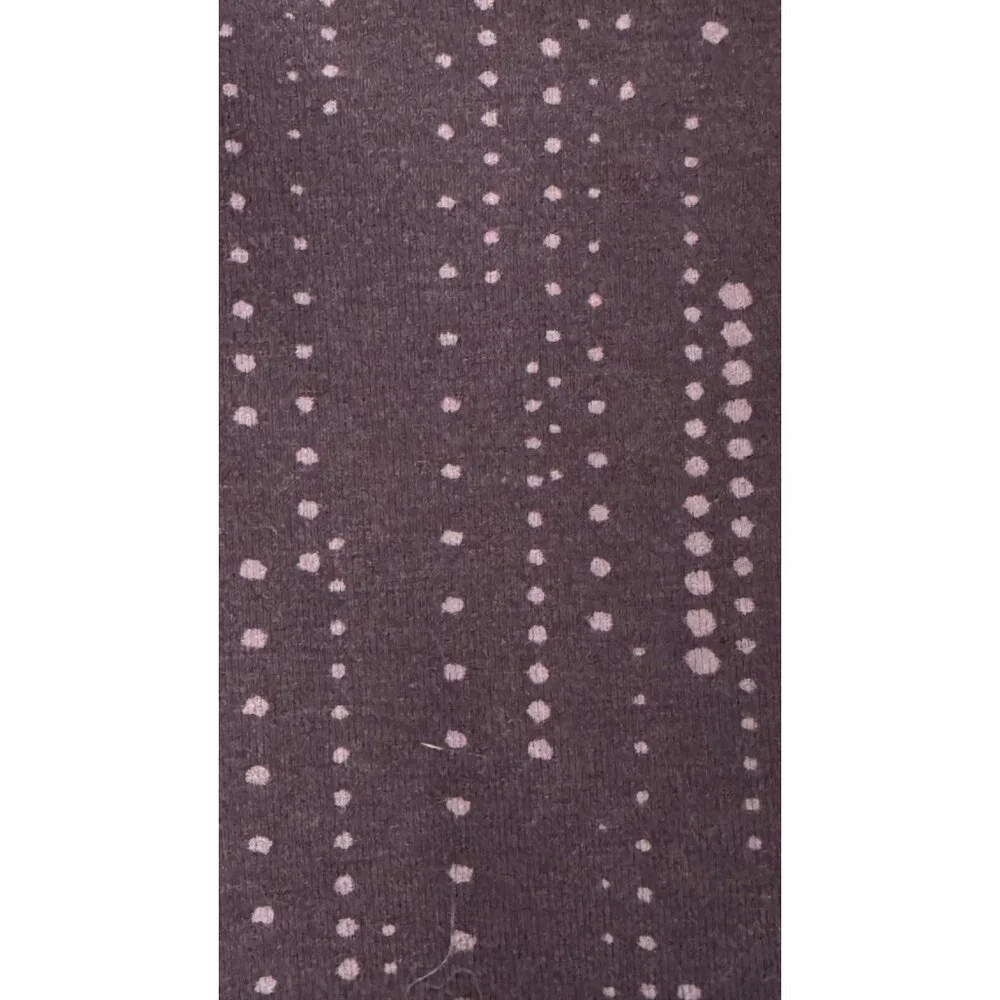 EDDIE BAUER Dress-Purple Poly/Rayon Knit Sleeveless Empire, Dotted Pattern, XL - Picture 3 of 6